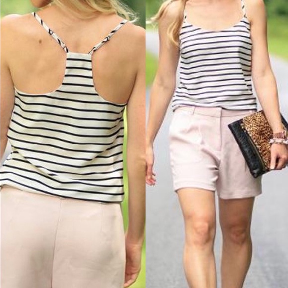 J Crew geometric print racer back top, size 4 - Picture 6 of 6